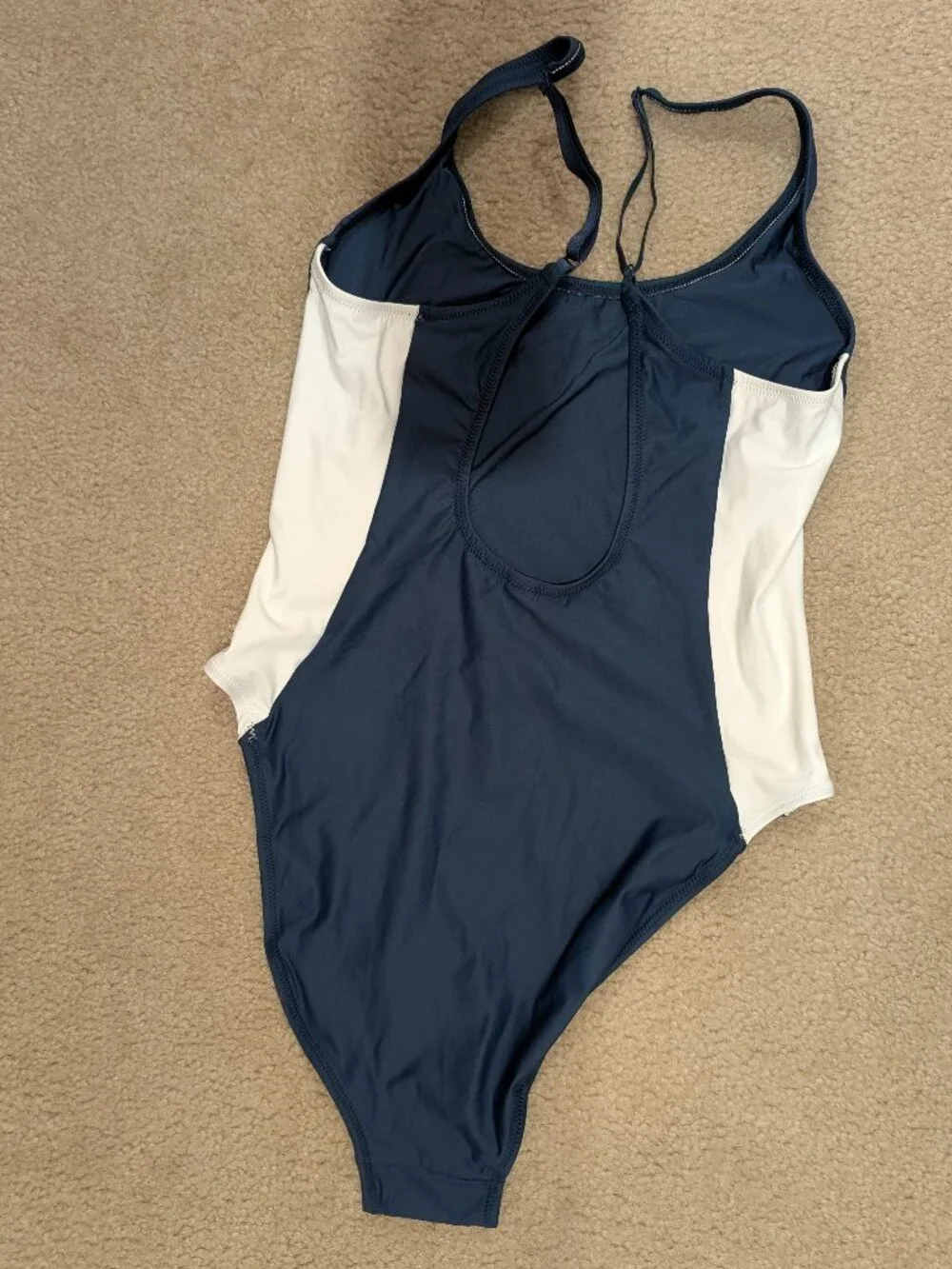 NWT Skims USA Bathing Suit, XL, Blue/White panels